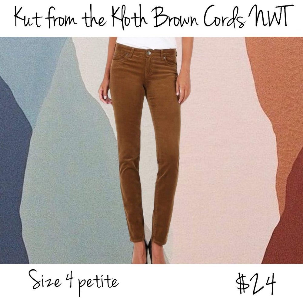 Kut from the Kloth Brown Corduroy 4P